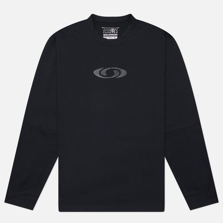 Мужской лонгслив Maison Margiela MM6 x Salomon Baselayer Top, цвет чёрный