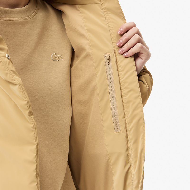 Женская укороченная куртка Lacoste с капюшоном 5