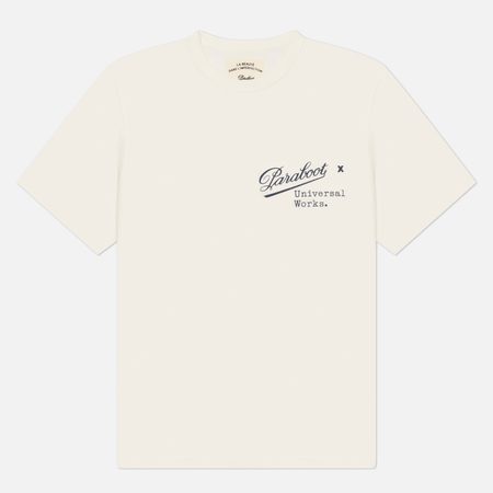 Мужская футболка Universal Works x Paraboot Print, цвет белый