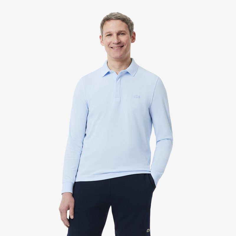 Мужское поло Lacoste с длинными рукавами