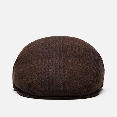 Кепка Barbour Deveron Tweed Flat, цвет коричневый