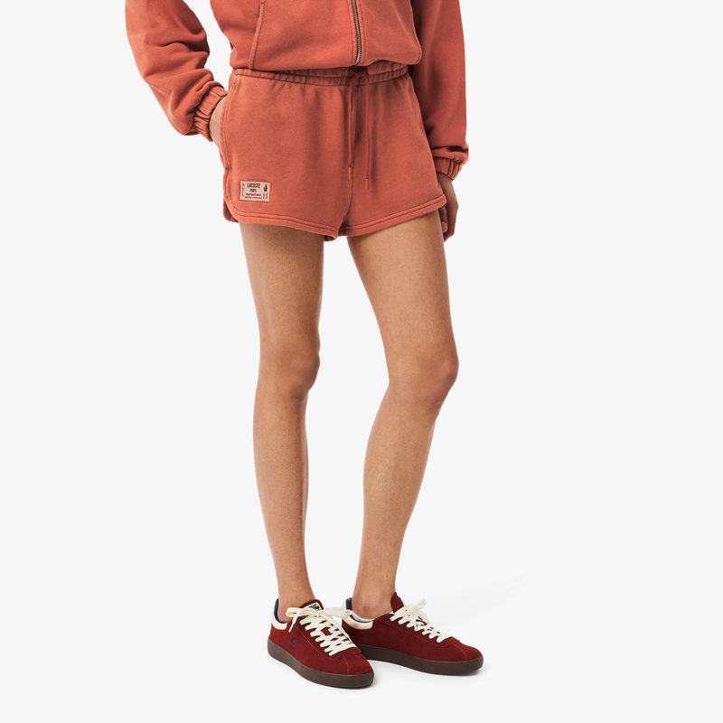 Короткие шорты Lacoste с эффектом стирки 4