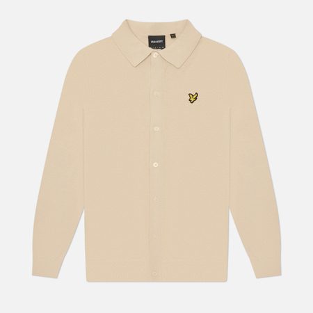 Мужской свитер Lyle & Scott Cotton Knitted, цвет бежевый