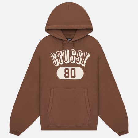 Мужская толстовка Stussy Stussy 80 Relaxed Hoodie, цвет коричневый