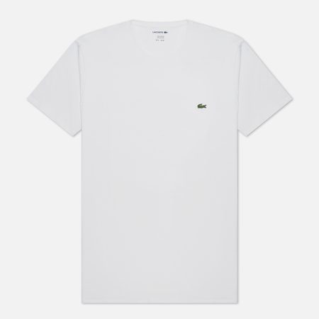 Мужская футболка Lacoste Classic Embroidered Logo, цвет белый