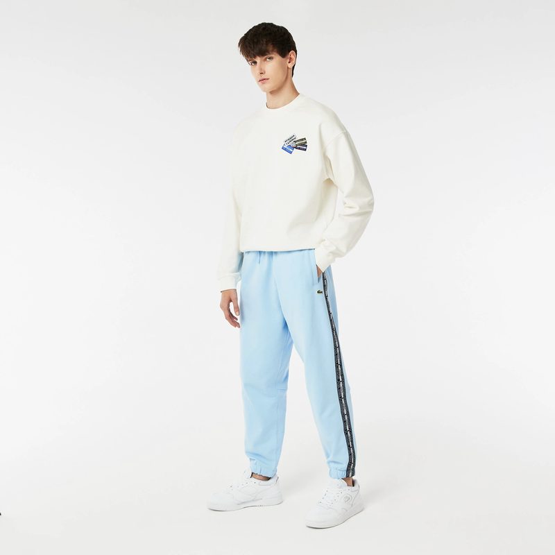 Спортивные брюки-джоггеры Lacoste в полоску с логотипом 5