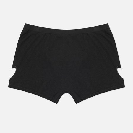 Женские шорты SKIMS Worn In Jersey Micro Heart, цвет чёрный