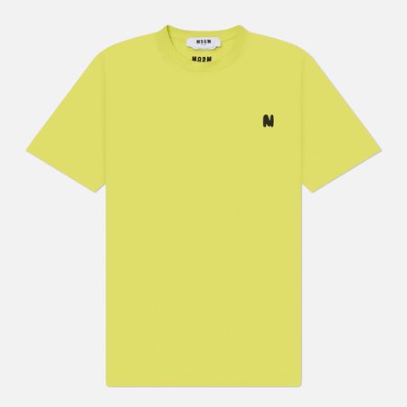 Мужская футболка MSGM M Wave, цвет зелёный