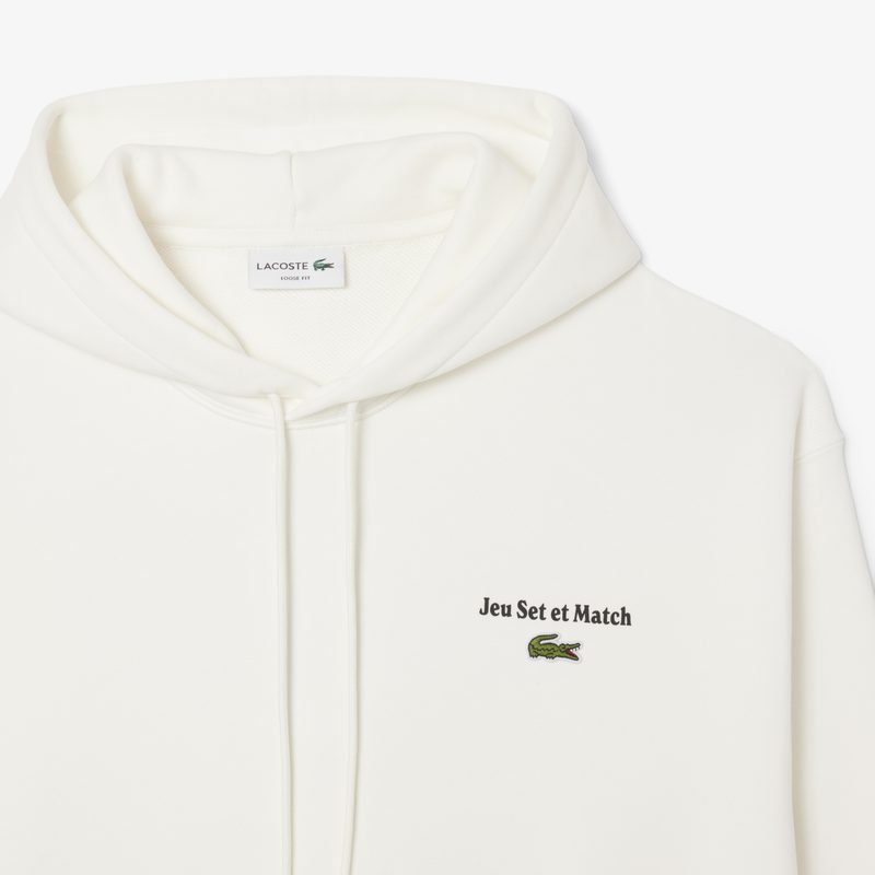 Мужская флисовая толстовка-худи Lacoste свободного кроя 5