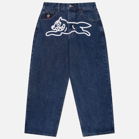 Мужские джинсы ICECREAM Running Dog Triple Scoop Denim, цвет синий