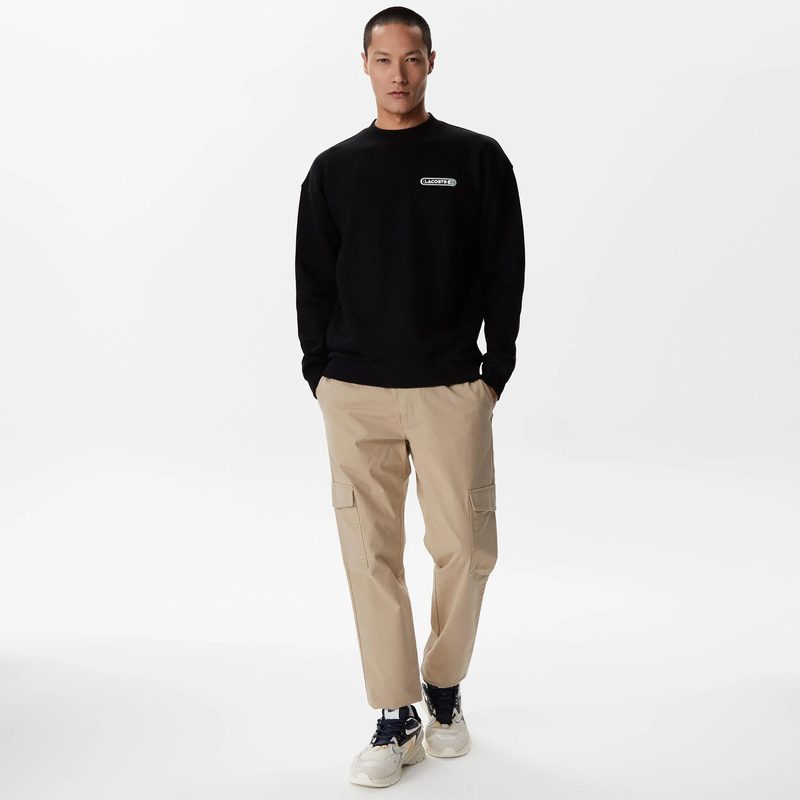 Мужской хлопковый свитшот Lacoste стандартного кроя 4