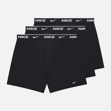 Комплект мужских трусов Nike Underwear Boxer 3-Pack, цвет чёрный