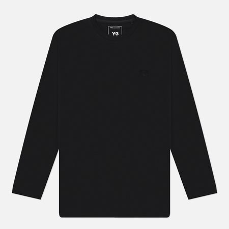 Мужской лонгслив Y-3 Logo Loose Fit, цвет чёрный