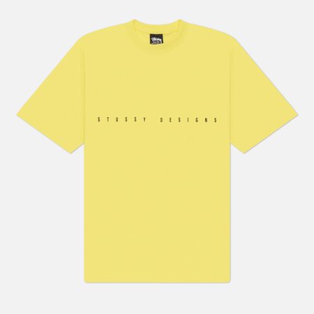 Мужская футболка Stussy S Box, цвет жёлтый