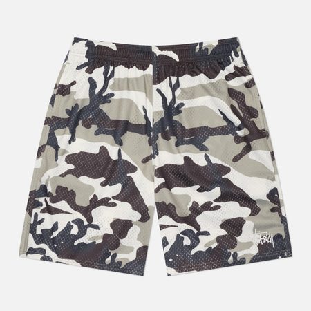 Мужские шорты Stussy Basic Mesh, цвет камуфляжный