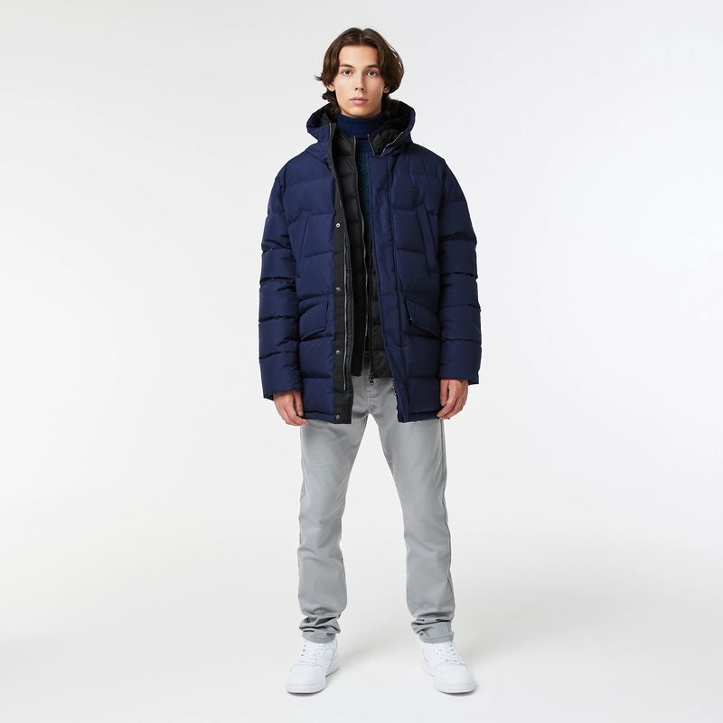 Мужская удлинённая куртка Lacoste с капюшоном 3