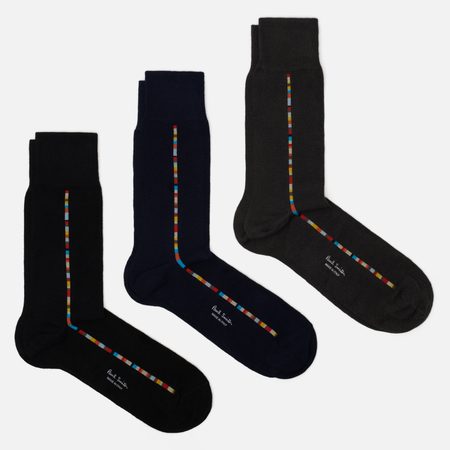 Комплект носков Paul Smith Central Signature Stripe 3-Pack, цвет комбинированный