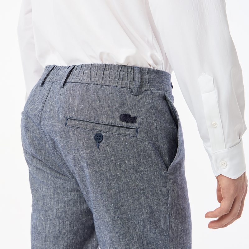 Мужские брюки Lacoste из льна и эластичного хлопка 4