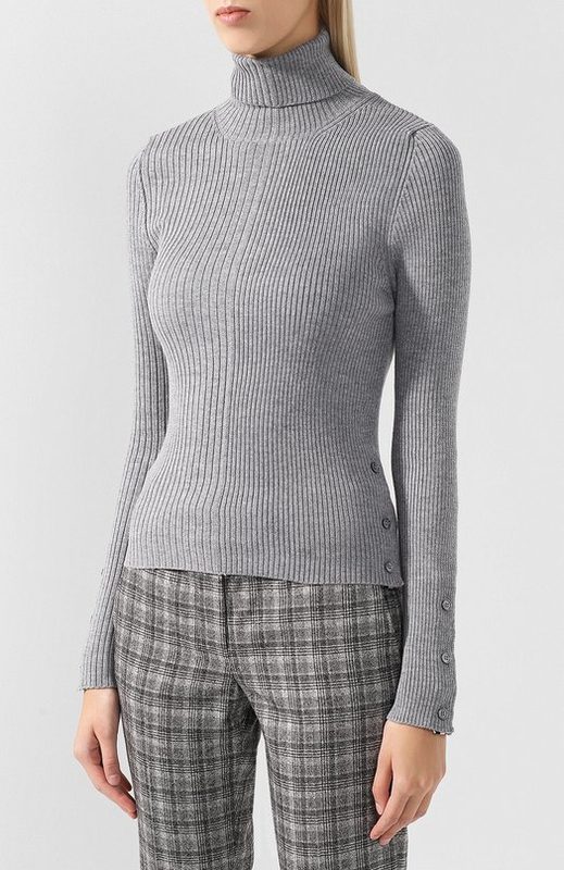 Однотонная шерстяная водолазка Thom Browne 3