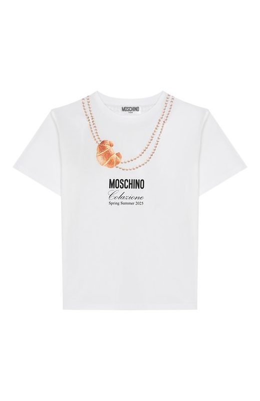 Хлопковая футболка Moschino