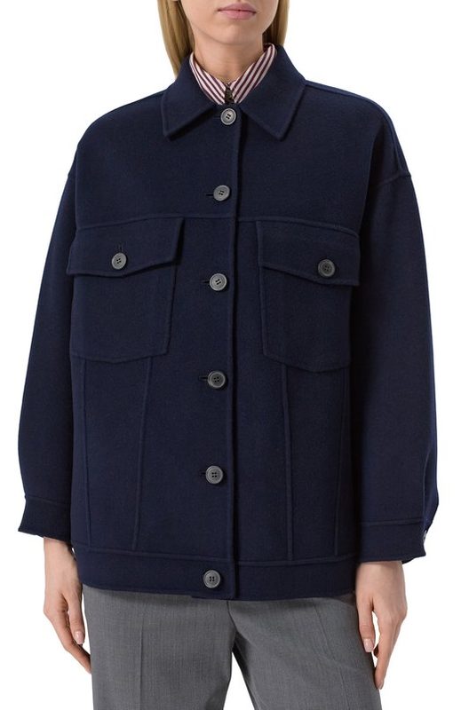 Шерстяное полупальто Weekend Max Mara 3
