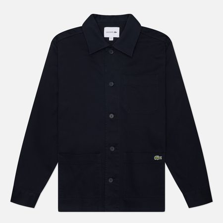 Мужская рубашка Lacoste Cotton Patch, цвет чёрный