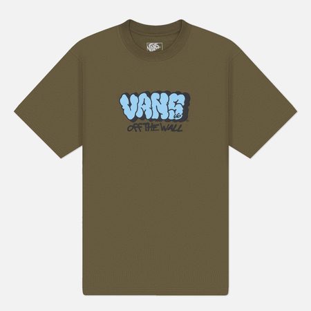Мужская футболка Vans Vans Graff Loose, цвет оливковый