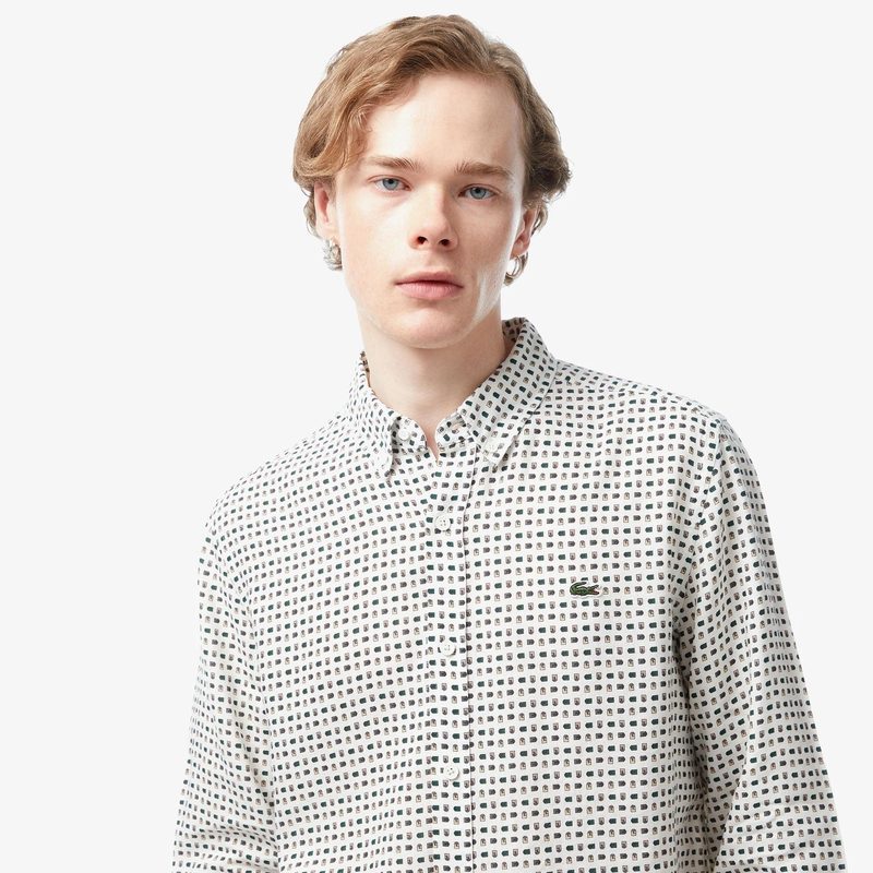 Мужская рубашка Lacoste из льна 3