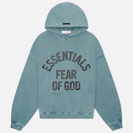 Мужская толстовка Fear of God ESSENTIALS Campus 90's Hoodie, цвет голубой