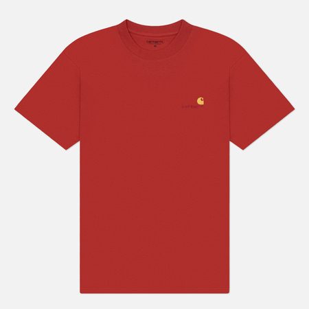 Мужская футболка Carhartt WIP American Script, цвет оранжевый