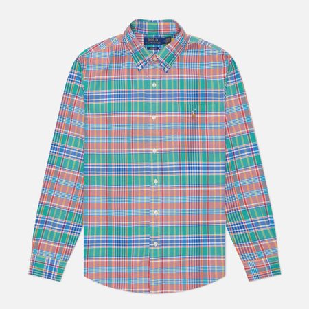 Мужская рубашка Polo Ralph Lauren Custom Fit Classic Oxford, цвет оранжевый