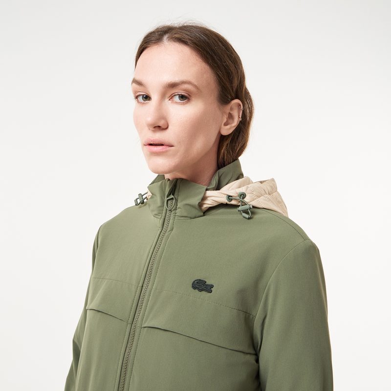 Женская утеплённая куртка-парка Lacoste с эластичным поясом 3