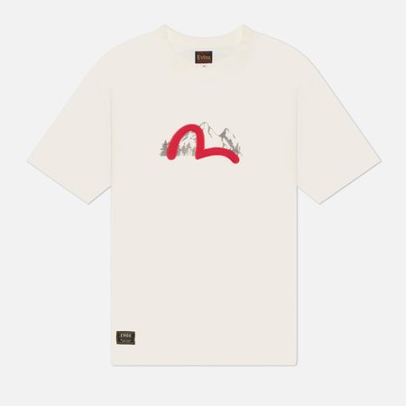 Мужская футболка Evisu Vintage Evisu Hiking, цвет белый