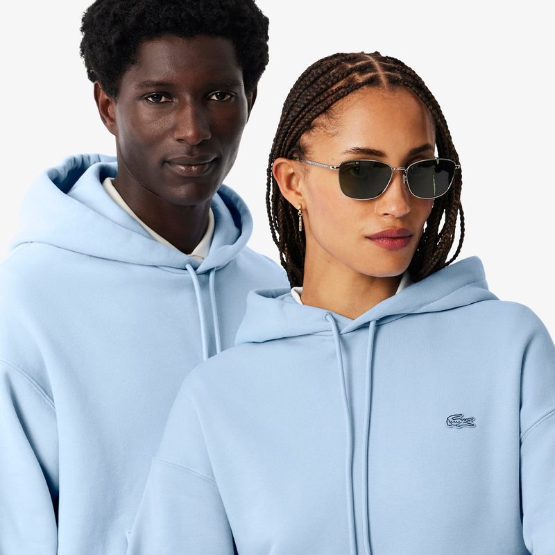 Хлопковый свитшот Lacoste унисекс свободного кроя 3