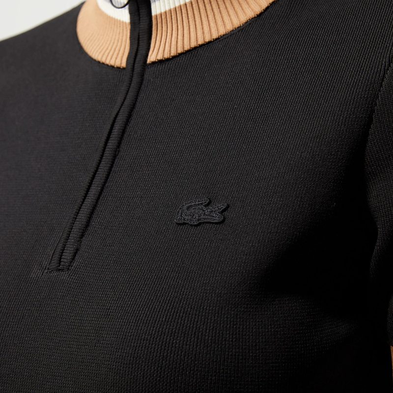 Женское платье Lacoste приталенного кроя с высоким воротом на молнии 4