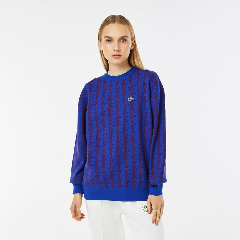 Женский свитер Lacoste свободного кроя 4