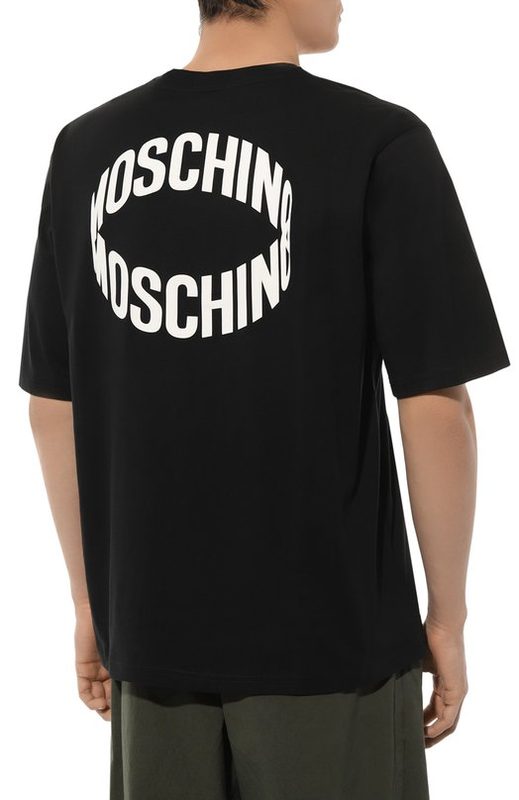 Хлопковая футболка Moschino 4