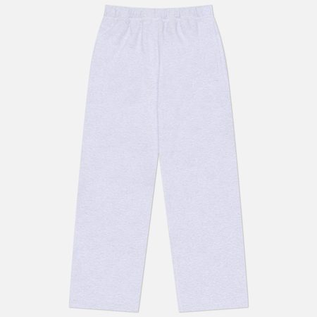 Женские брюки SKIMS Cotton Fleece Classic Straight Leg, цвет серый