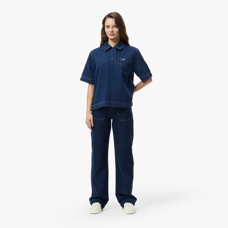 Женские прямые джинсы Lacoste