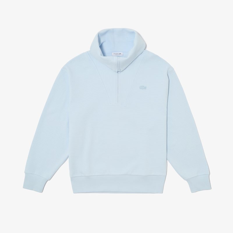 Женская хлопковая толстовка Lacoste с высоким воротом 5