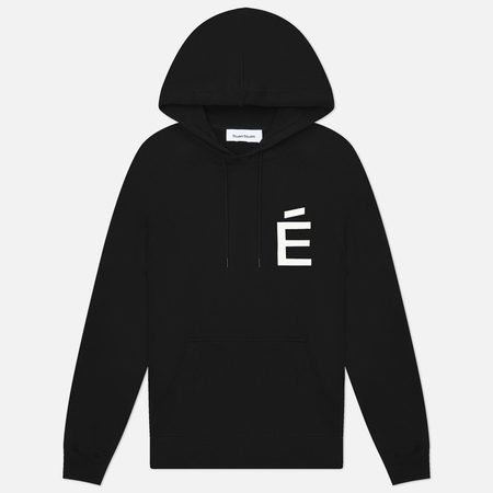 Мужская толстовка Etudes Studio Loose Hoodie Big E White, цвет чёрный