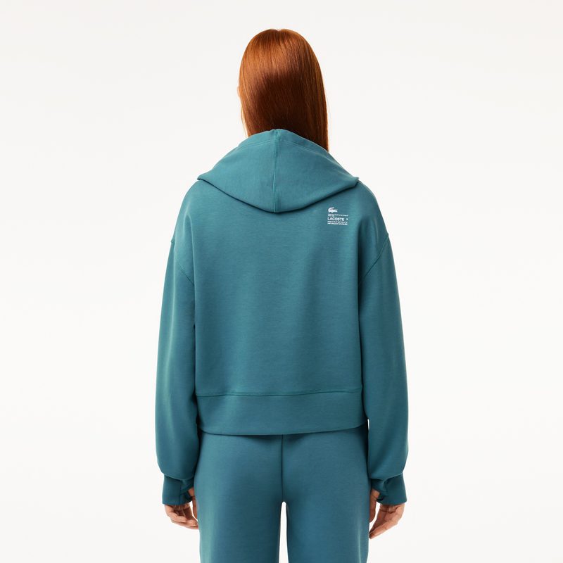 Женская толстовка Lacoste Core Active свободного кроя с капюшоном 2