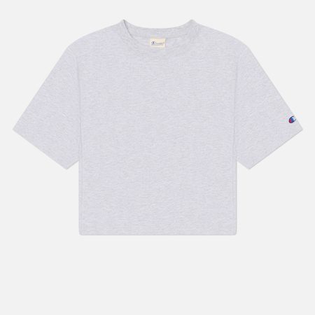 Женская футболка Champion Reverse Weave Pinnacle Cropped Heavyweight Cotton Jersey, цвет серый