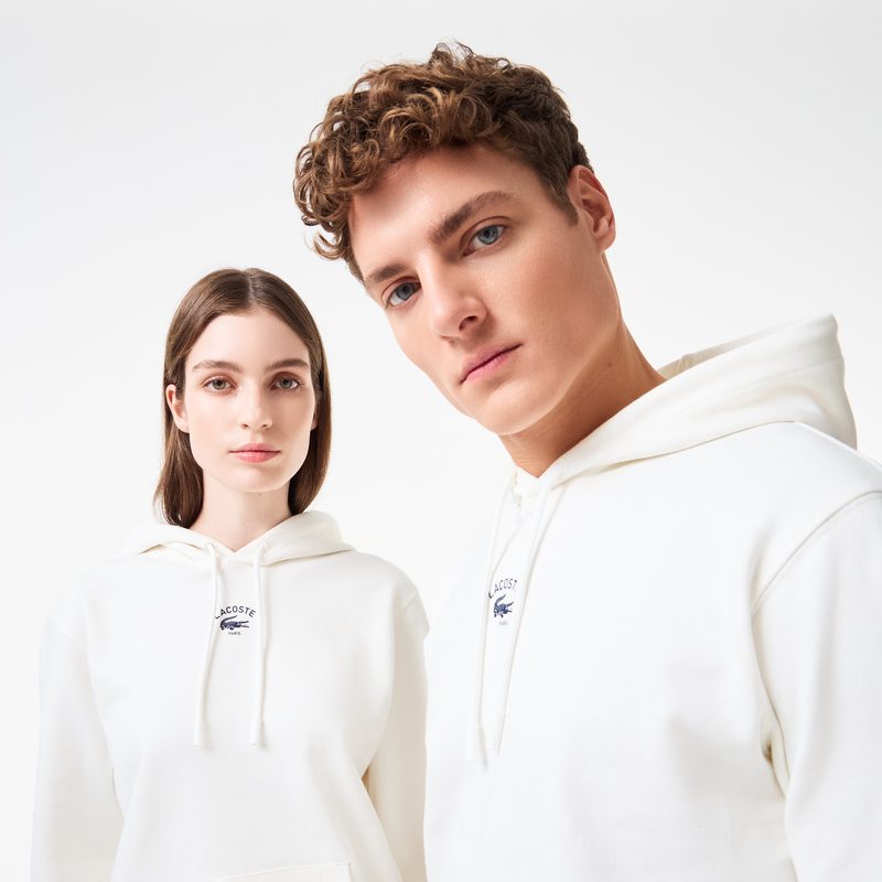 Хлопковая толстовка - худи Lacoste унисекс с капюшоном 3
