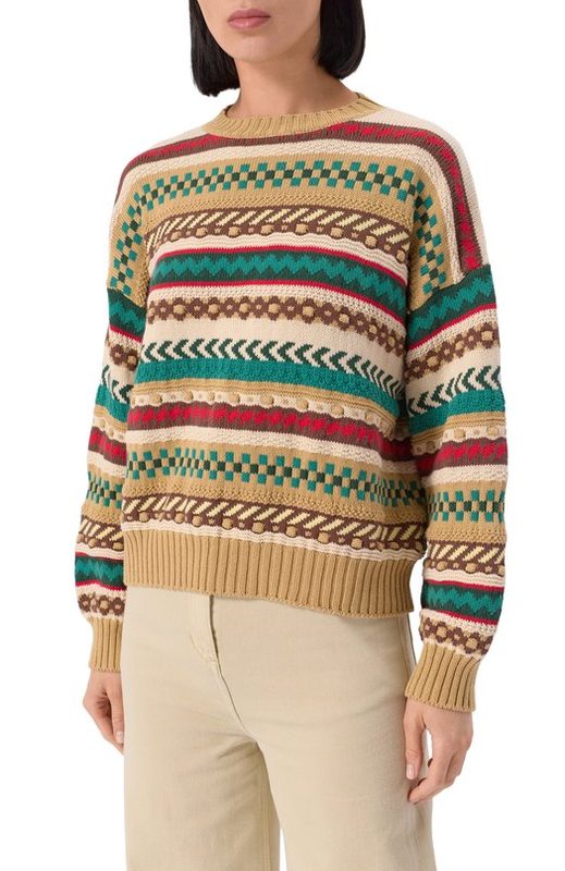 Хлопковый свитер Weekend Max Mara 3