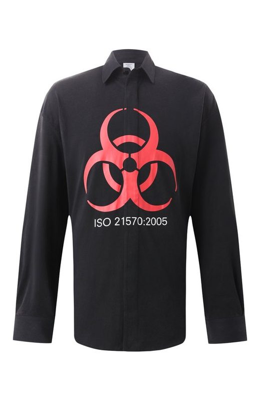 Хлопковая рубашка VETEMENTS