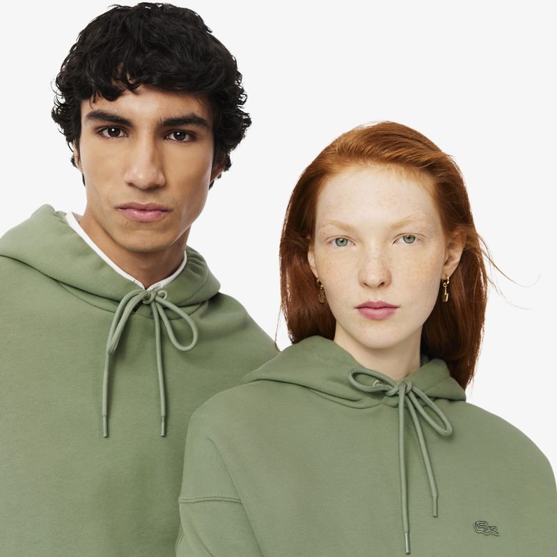 Хлопковый свитшот Lacoste унисекс свободного кроя 3