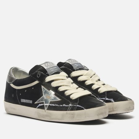 Женские кроссовки Golden Goose Super-Star Laminated Star, цвет серый