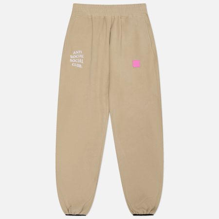 Мужские брюки Anti Social Social Club Polar Fleece, цвет бежевый