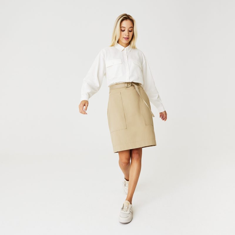 Женская юбка Lacoste с поясом 3